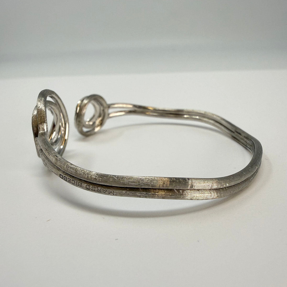 Marco Bicego 18K White Gold Jaipur Diamond Circle Cuff Bracelet