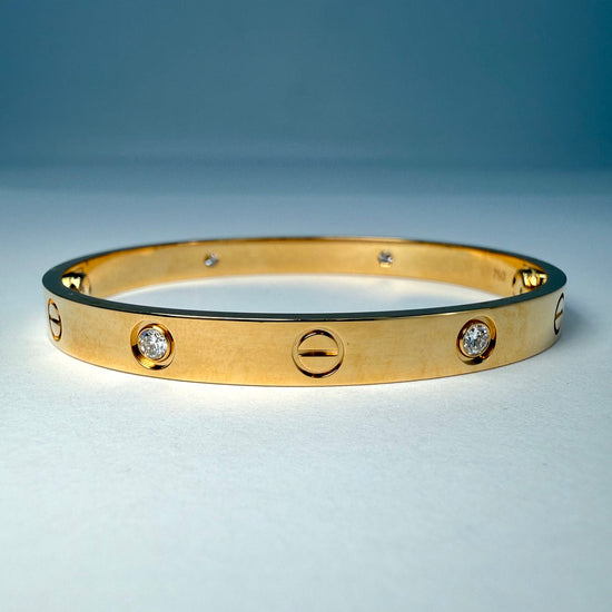 Cartier 4 Diamond LOVE Bracelet