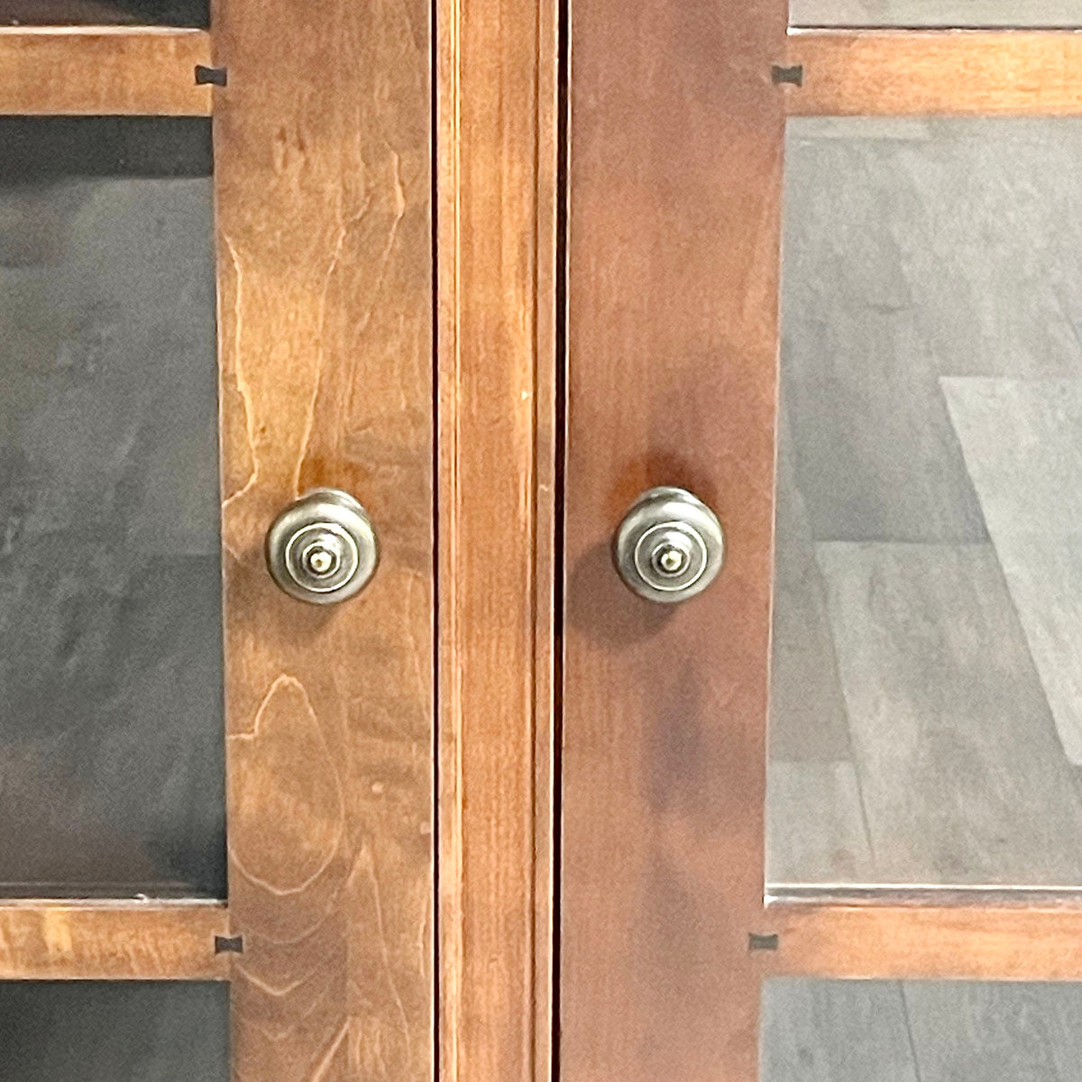 Wood 2-Door Display Cabinet