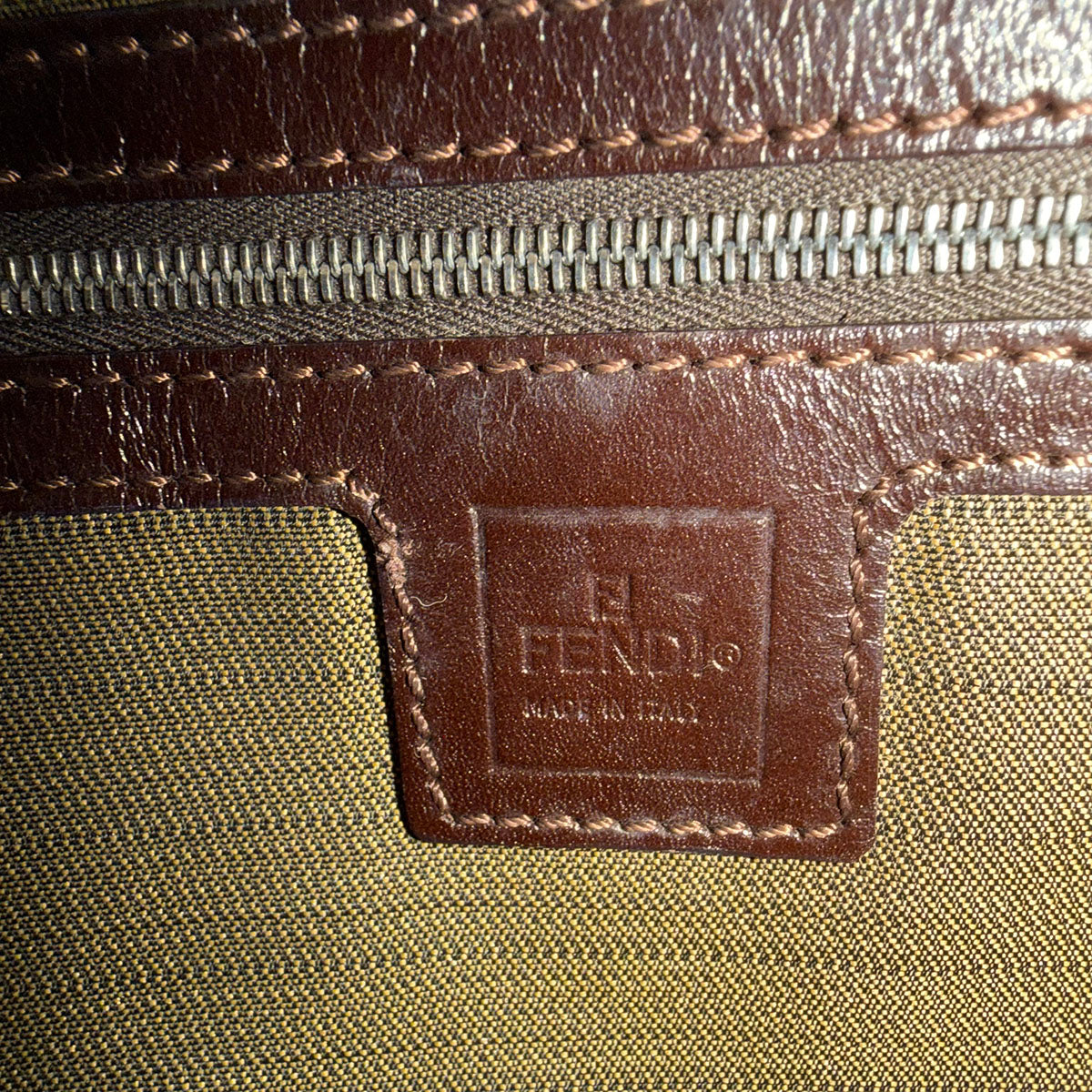 Fendi Zucca Baguette Shoulder Bag