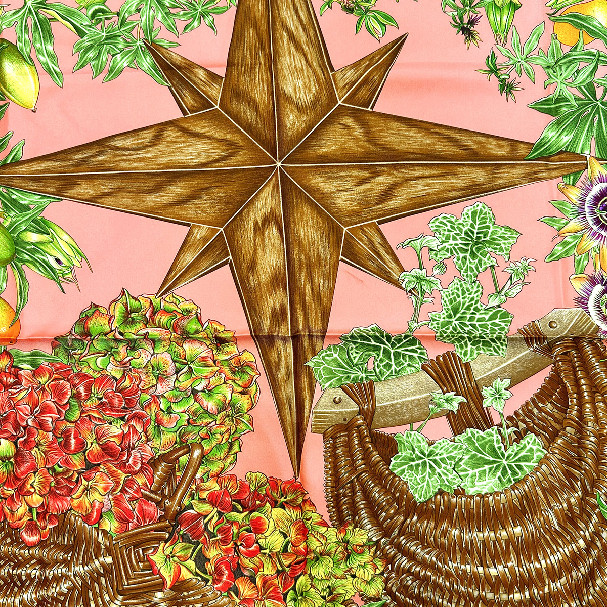 Hermes "Passiflores" Scarf