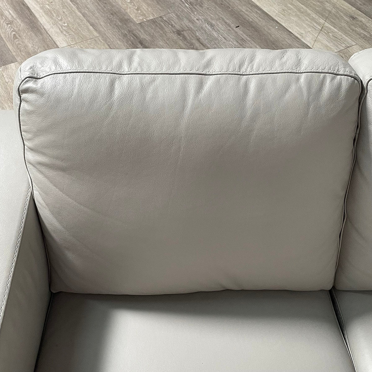 Grey Leather-like Sofa