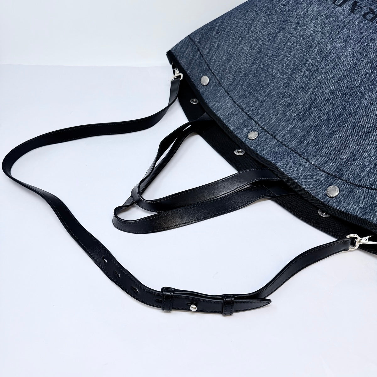 Prada Denim Bucket Tote