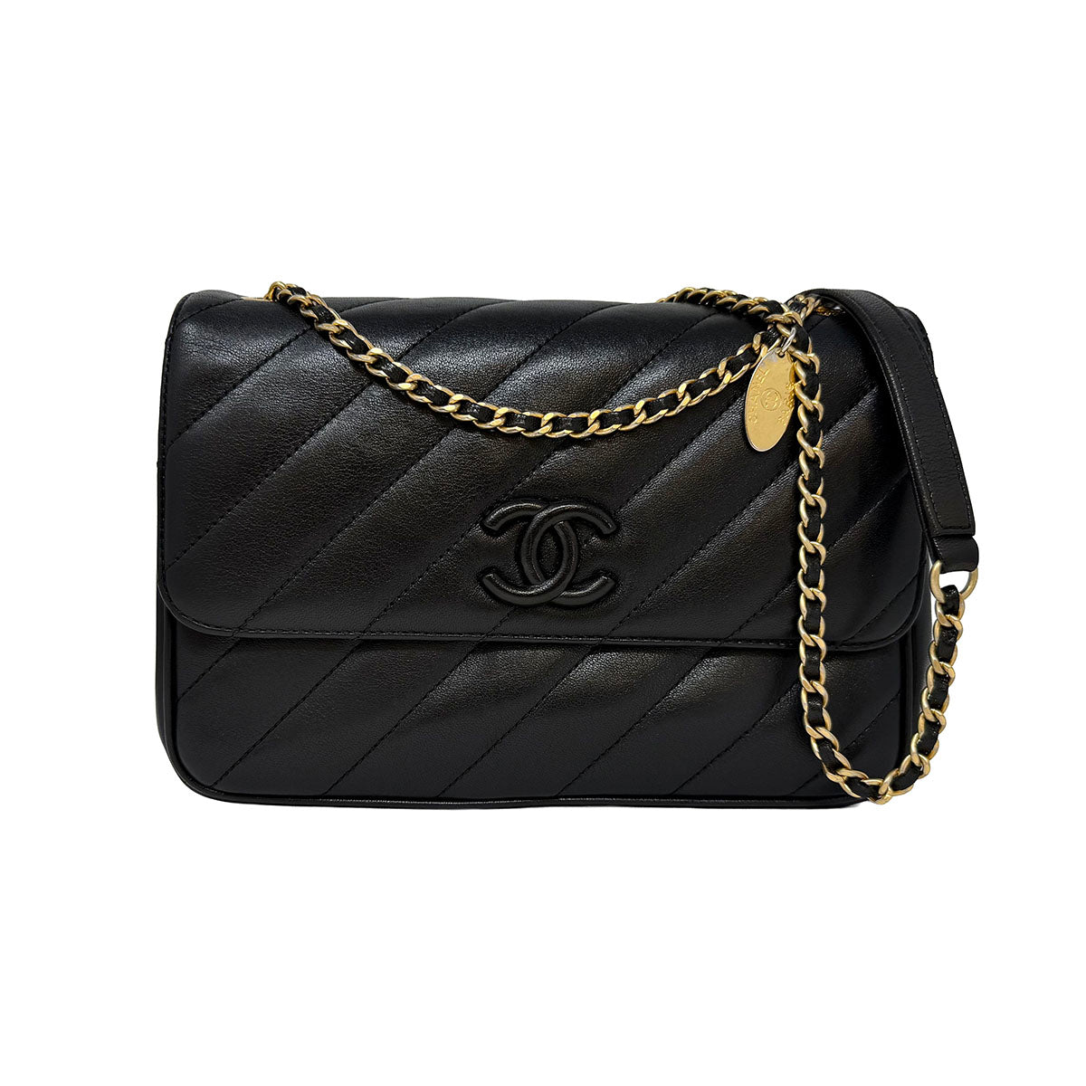 Chanel Diagonal Quilted Crossbody