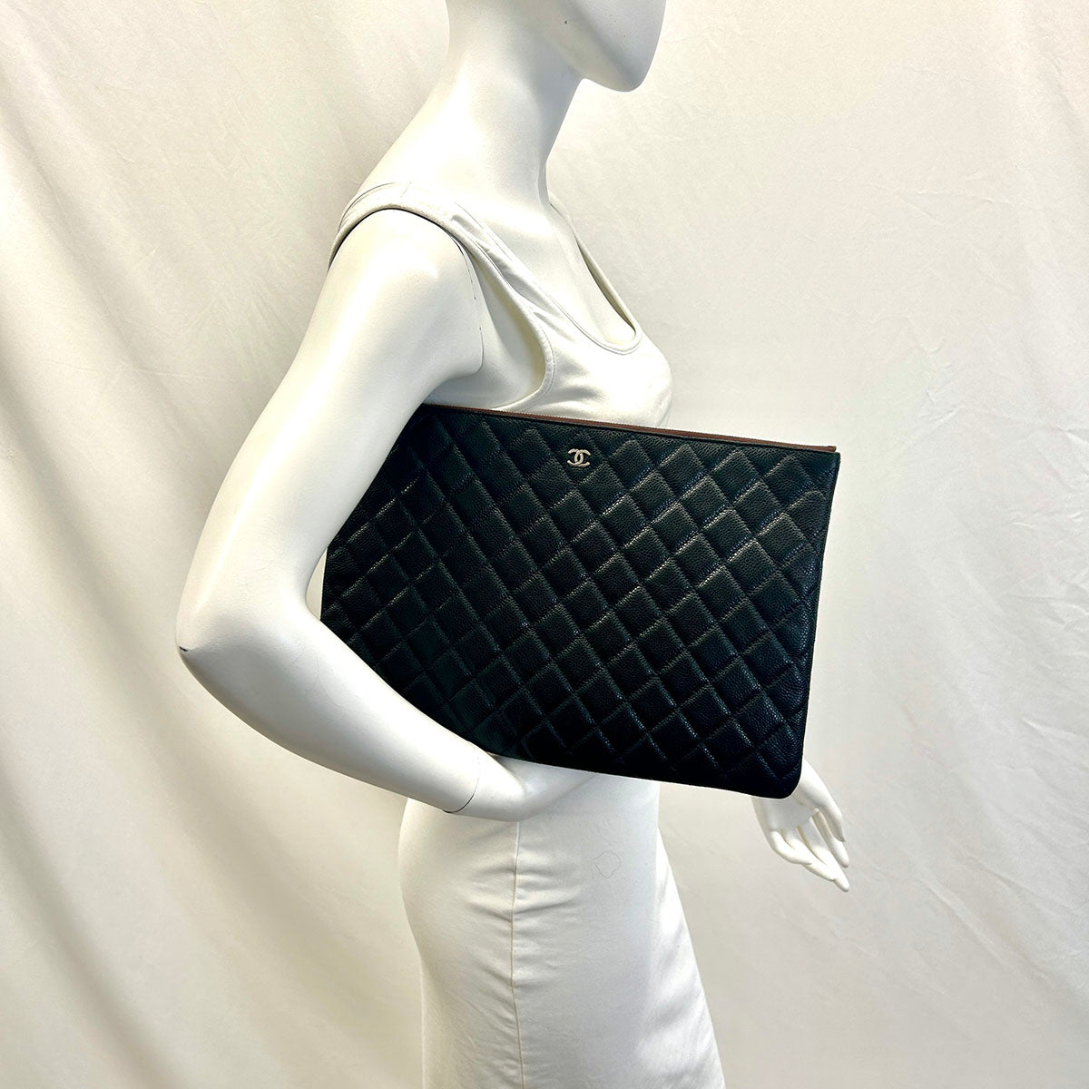 Chanel Quilted Clutch O-Case