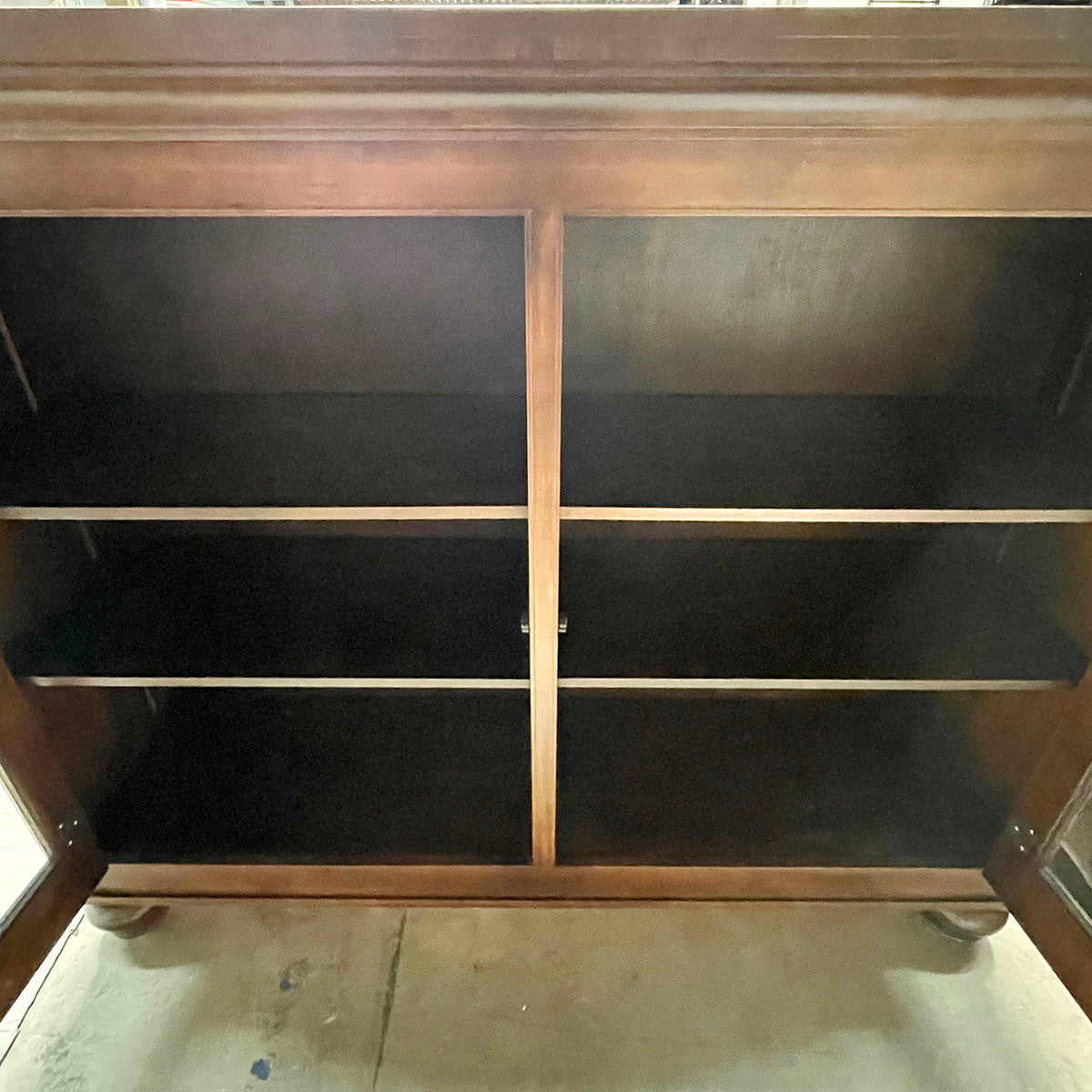 Wood 2-Door Display Cabinet