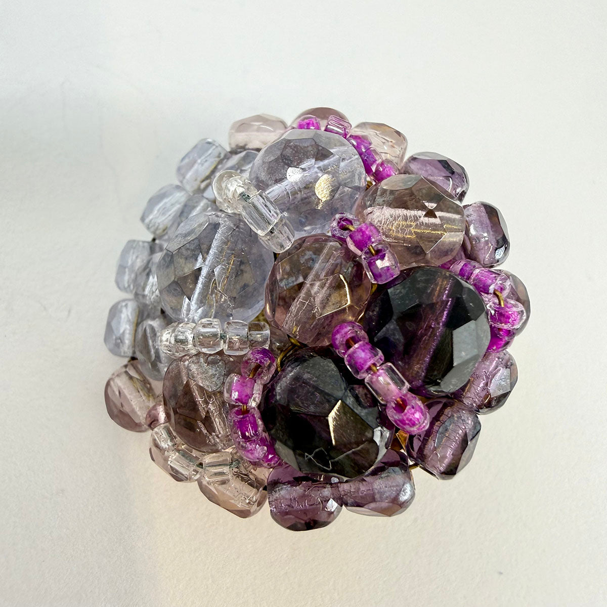 Signed Coppola e Toppo Bead Clip-on Earrings