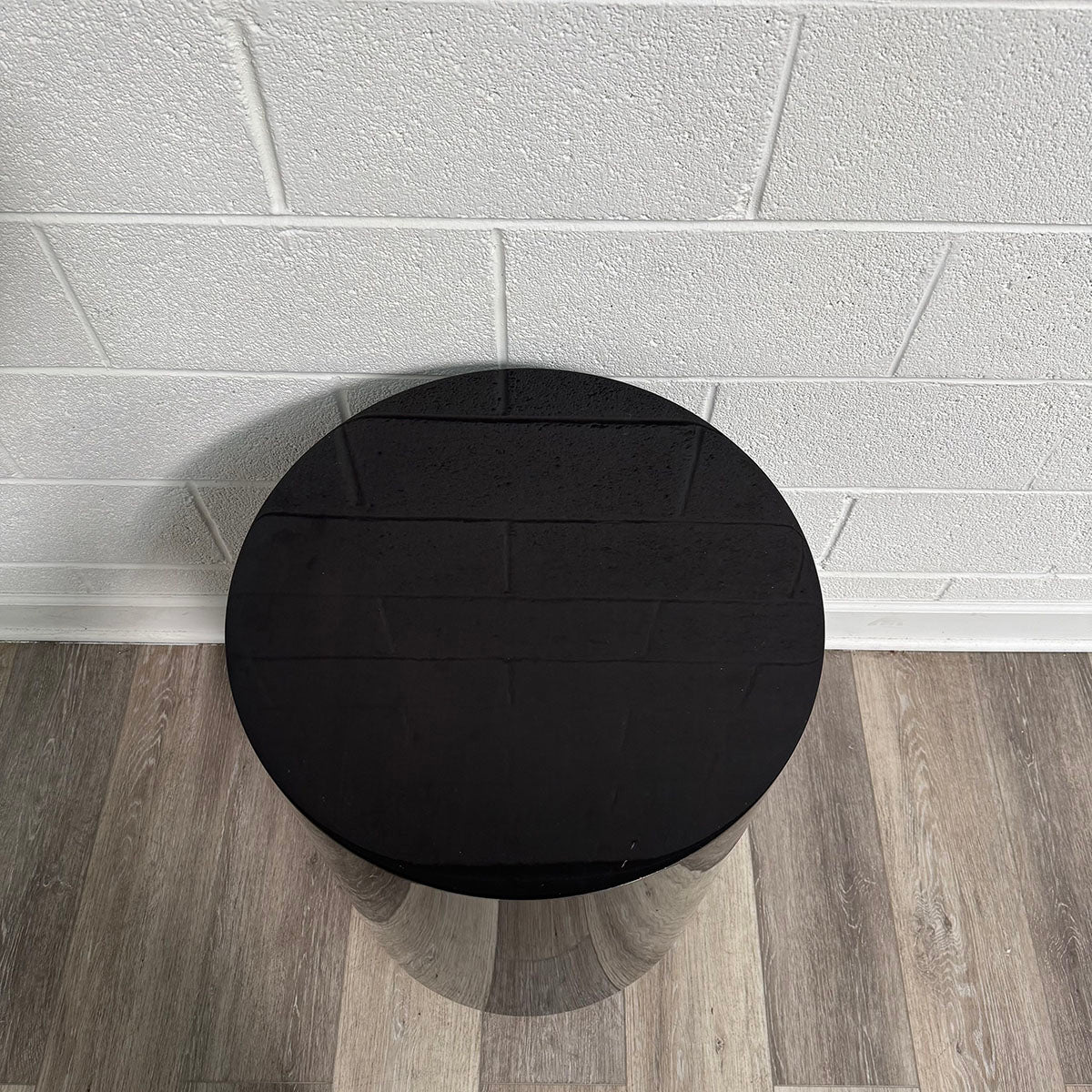 Round Wooden Cylinder End Table