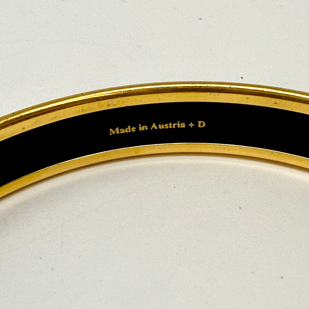 Hermes Narrow Enamel Bangle Bracelet