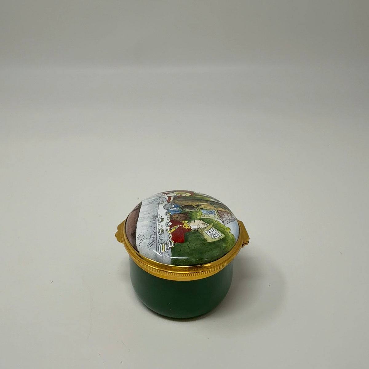 Trinket Box "Alice in Wonderland" Worcestershire Handpainted