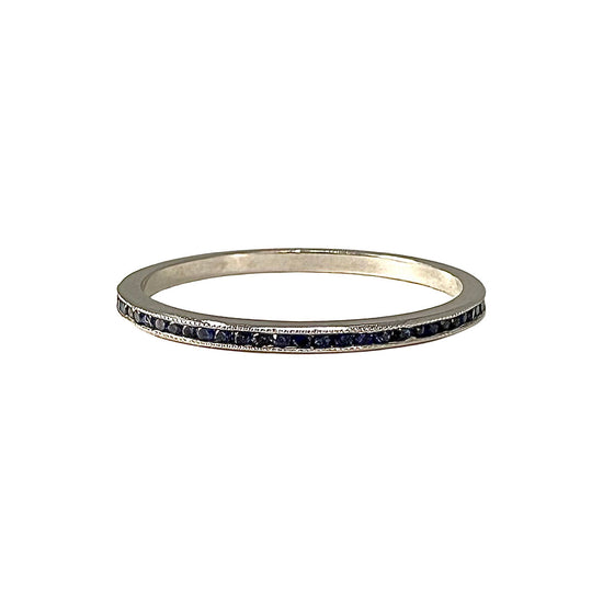 Platinum Ring with Sapphires