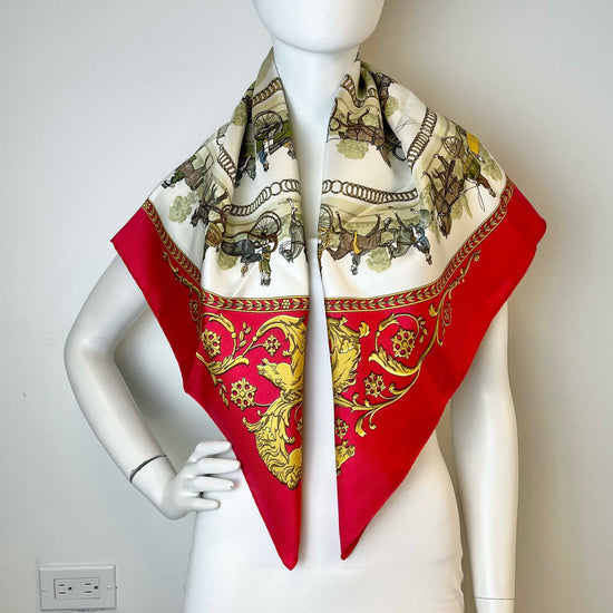 Hermes "Cavaliere de Longchamp" Scarf