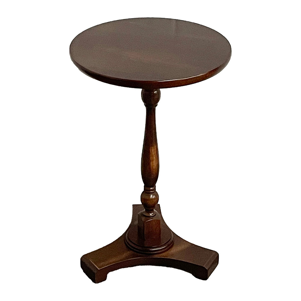 Wood Pedestal Drinks Table