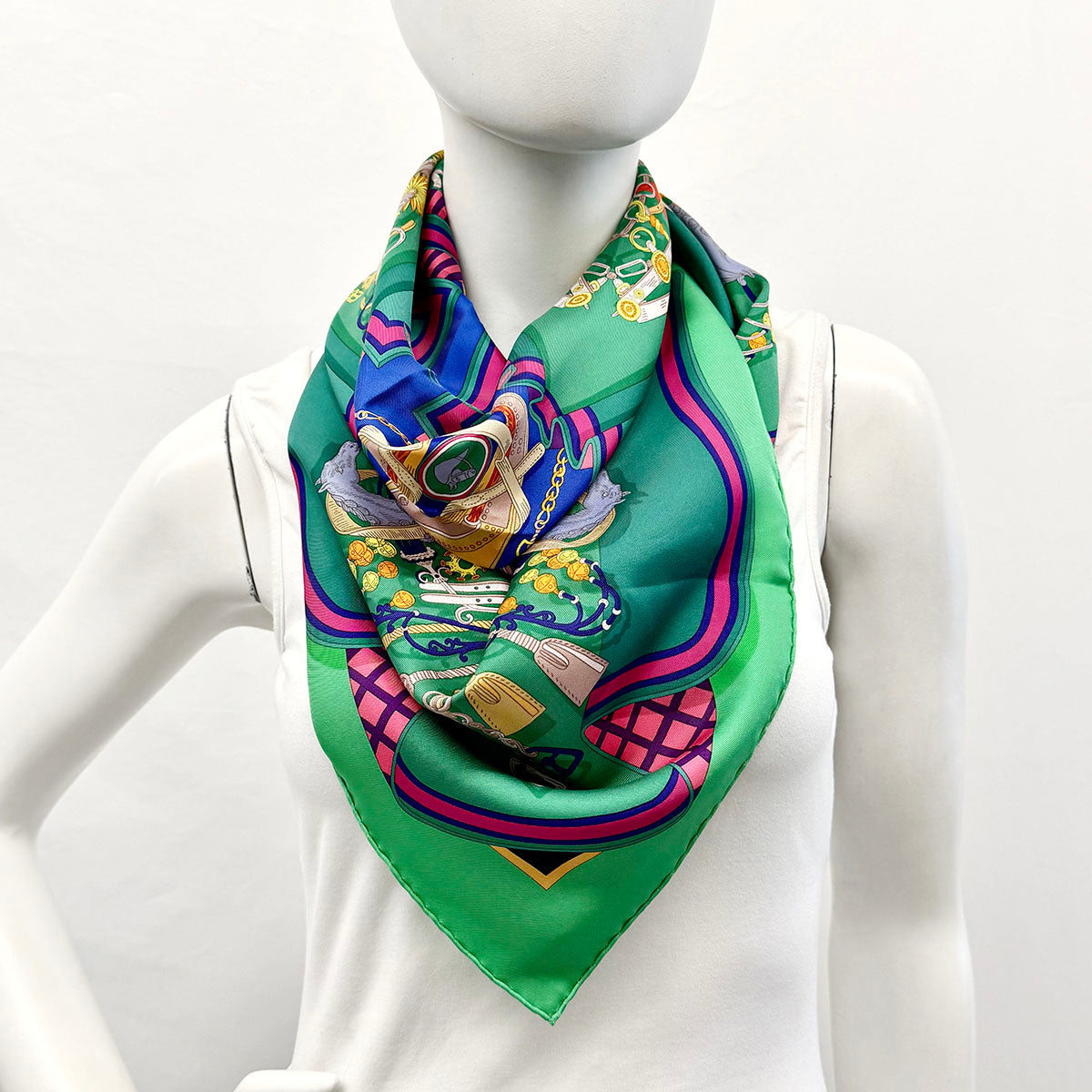Hermes "Bouquets Sellier" Scarf