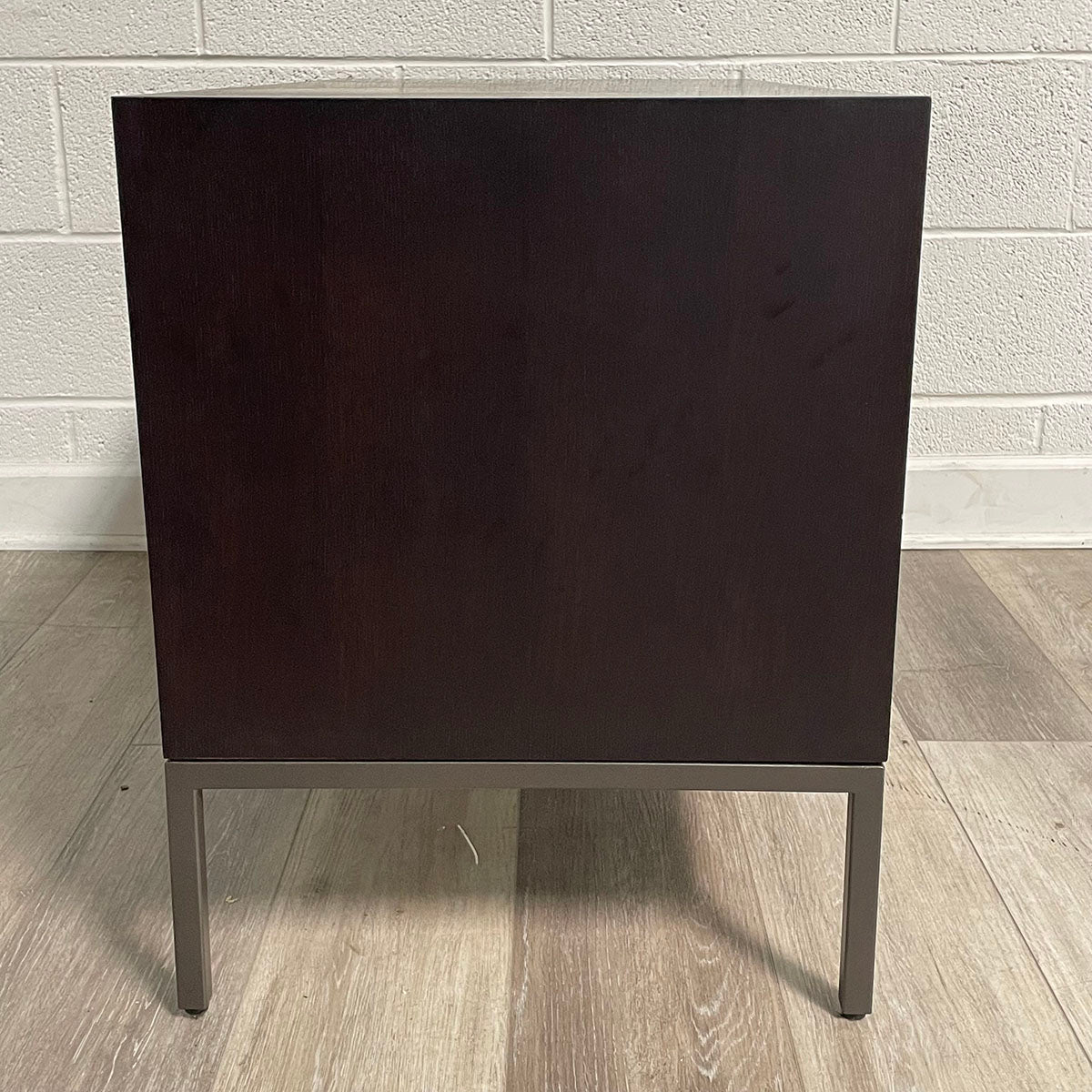 Brown Nightstand With 1 Drawer & 1 Shelf
