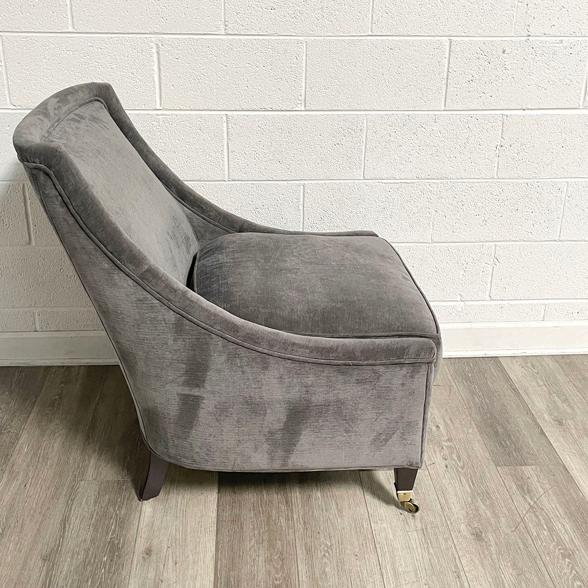 Drexel Heritage Upholstered Gray Lounge Chair