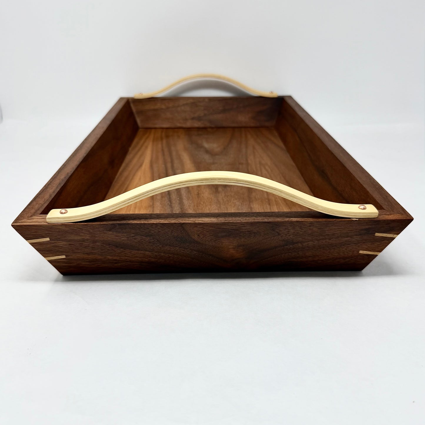 Medium Wood Two Tone Serving Tray