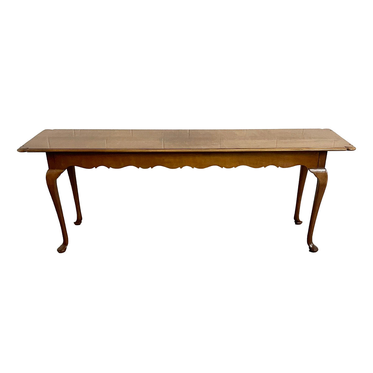 Wright Table Company Queen Anne-Style Wood Console Table