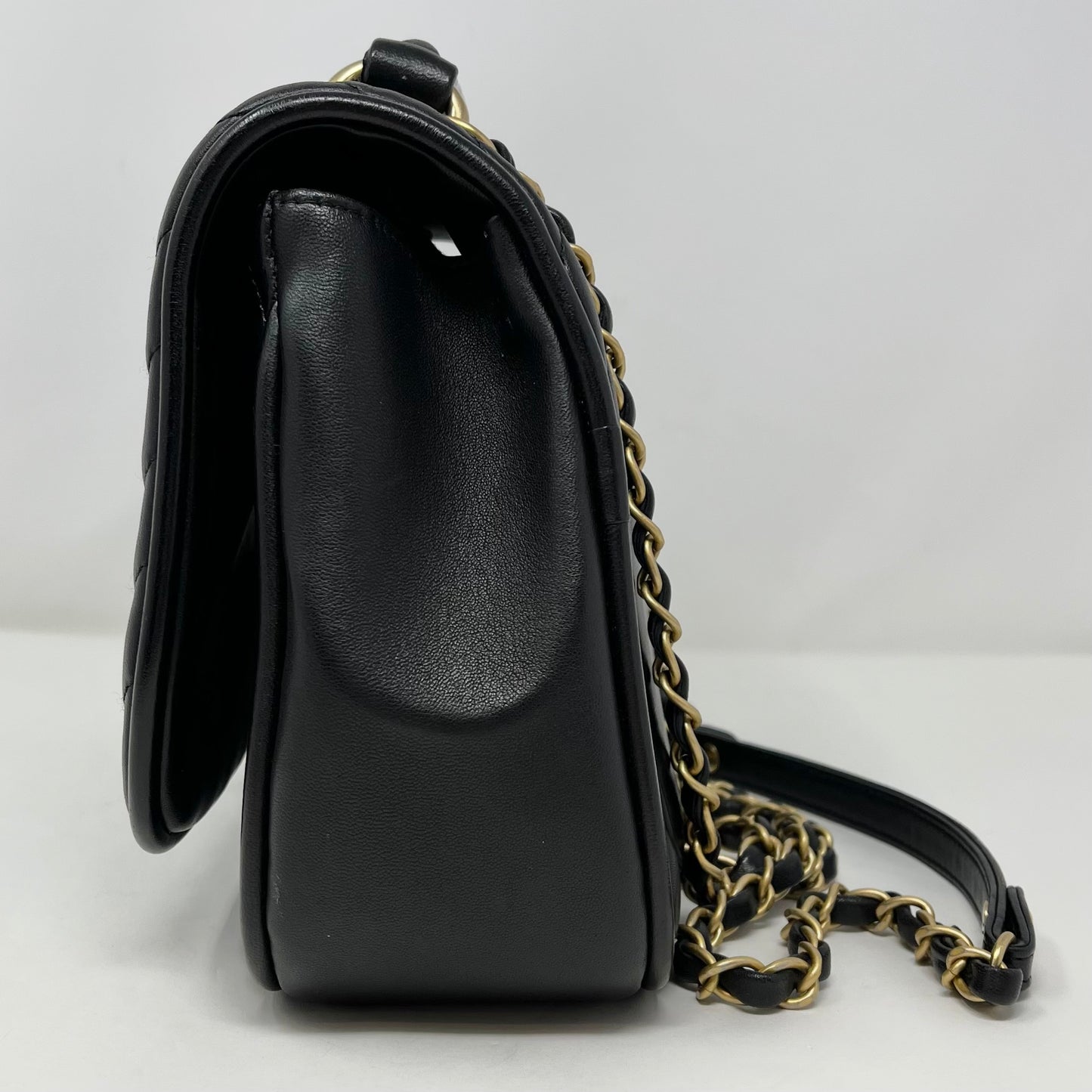 Chanel Reverse Chevron  Top Handle Bag