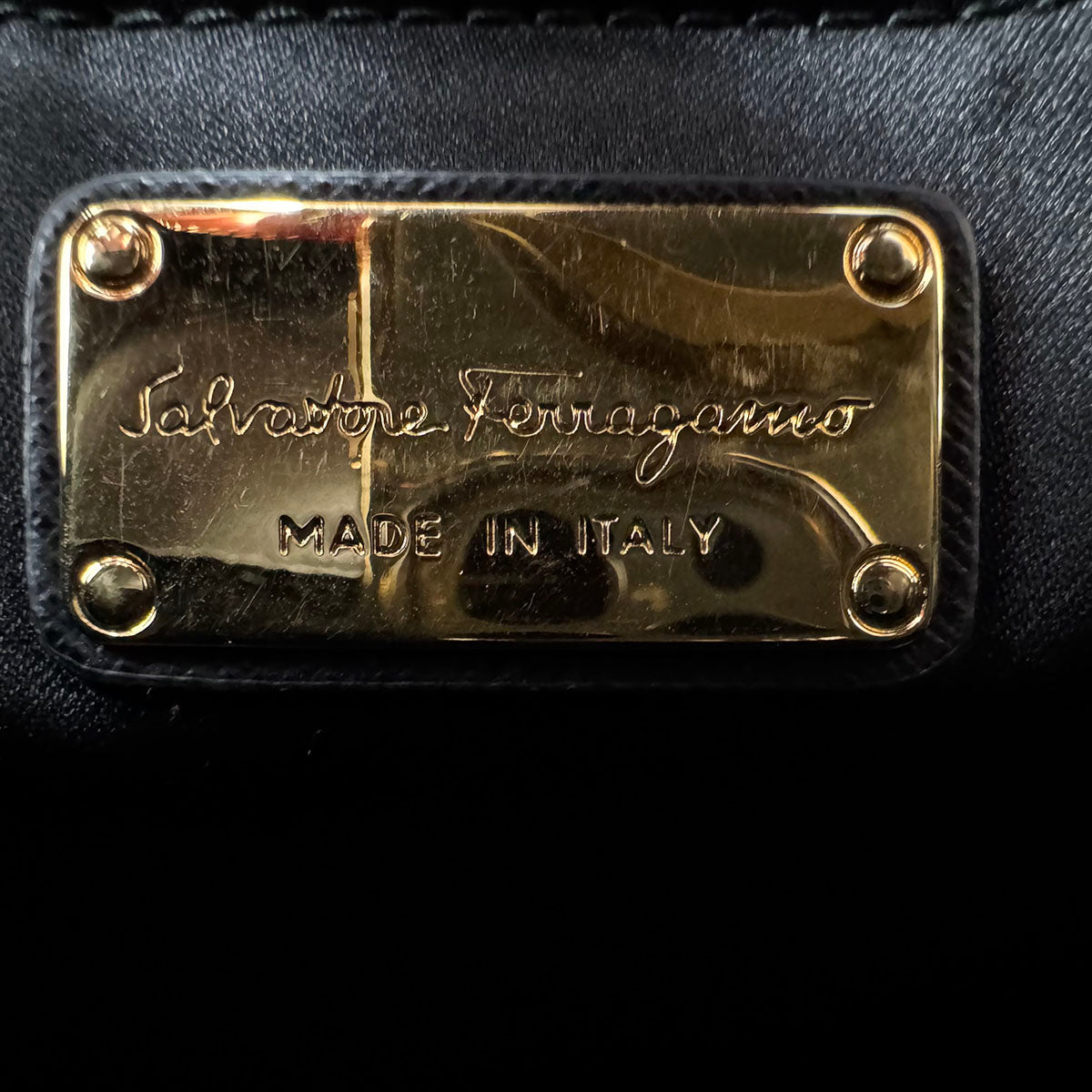 Salvatore Ferragamo Saffiano Dorina Satchel