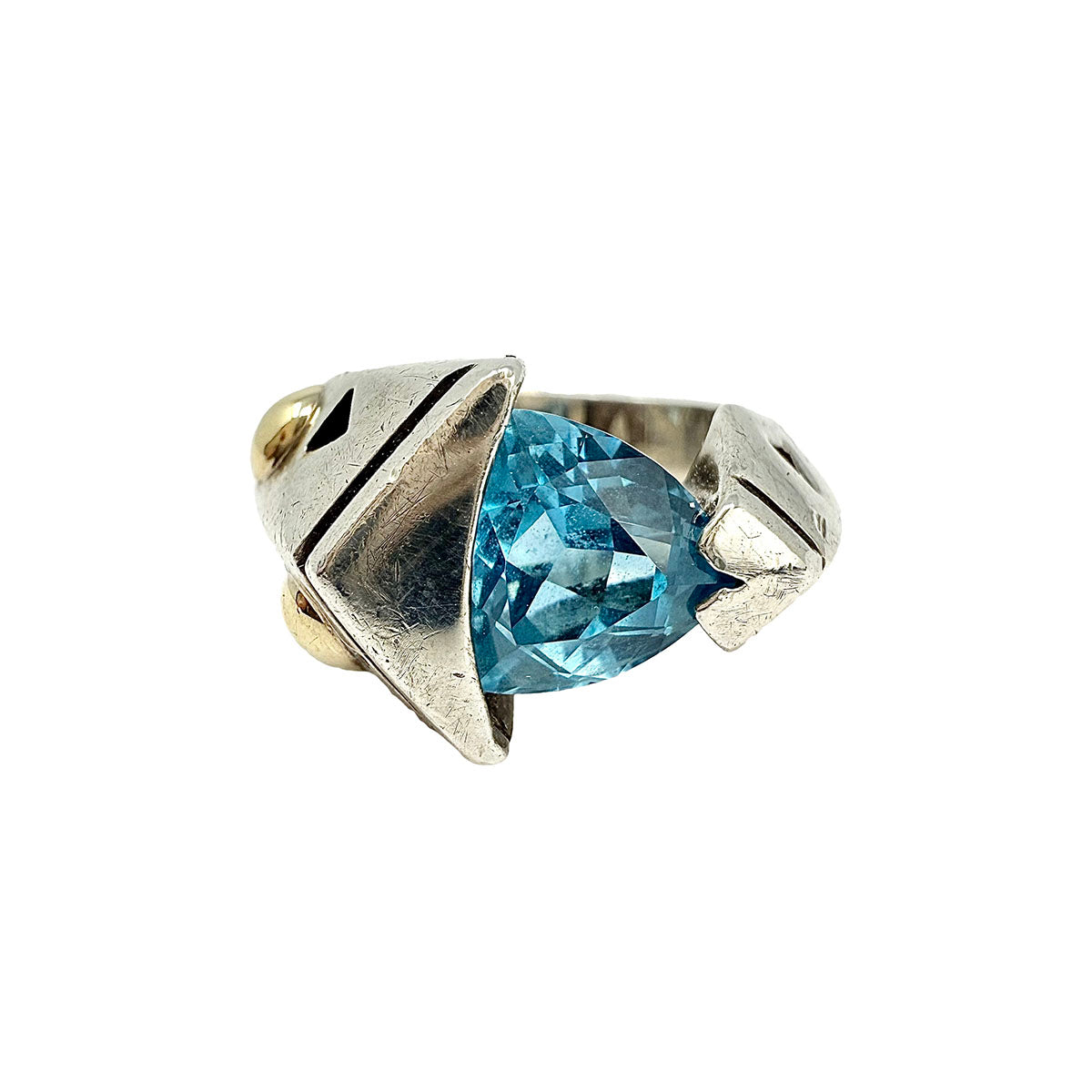 John Antencio Ring with Topaz