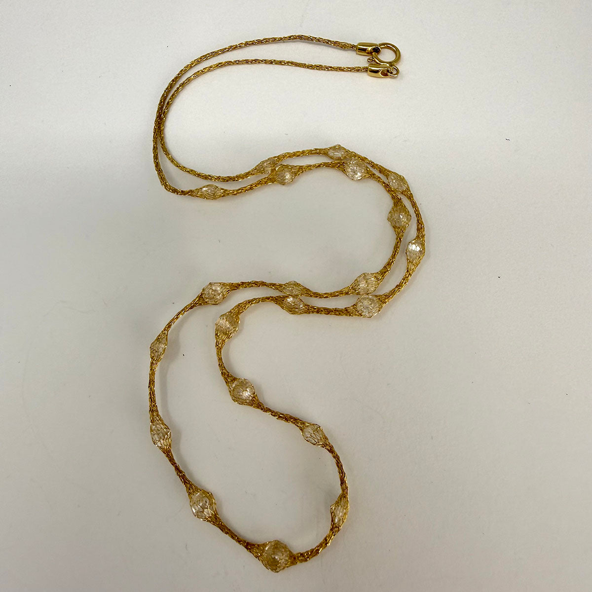 14K Station Necklace