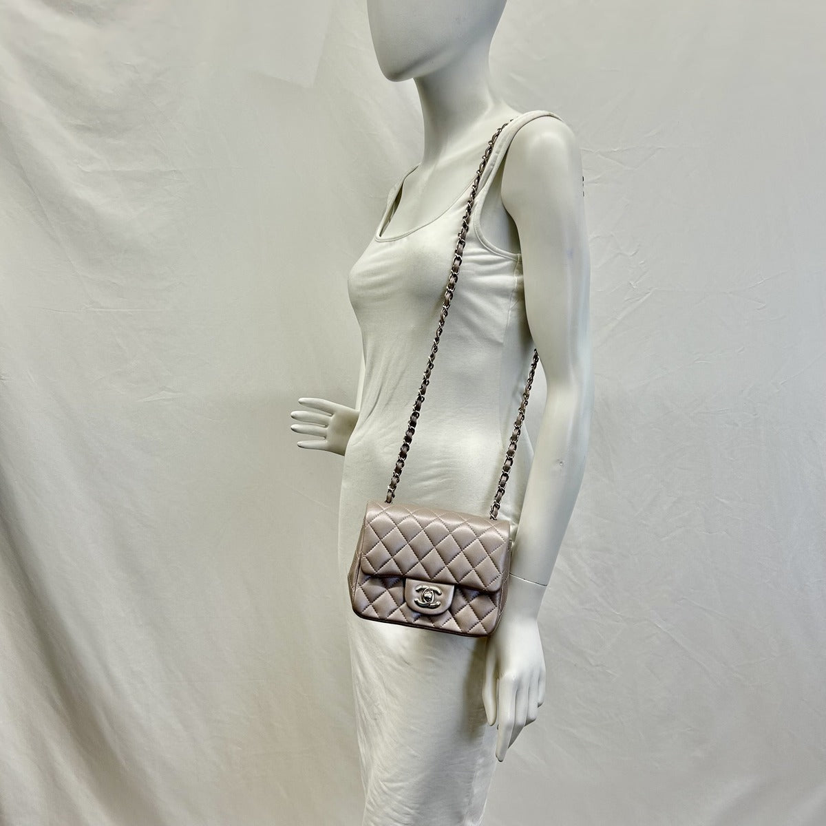 Chanel 2018 Metallic Square Mini Bag North Shore Exchange