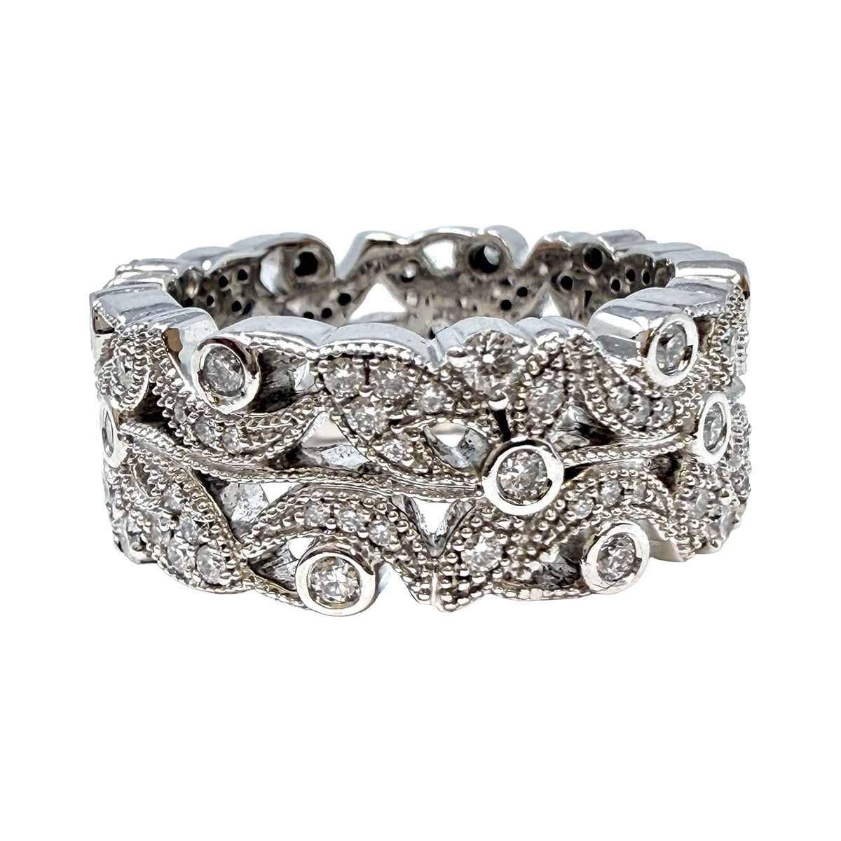 Peter Storm 18K White Gold Diamond Ring