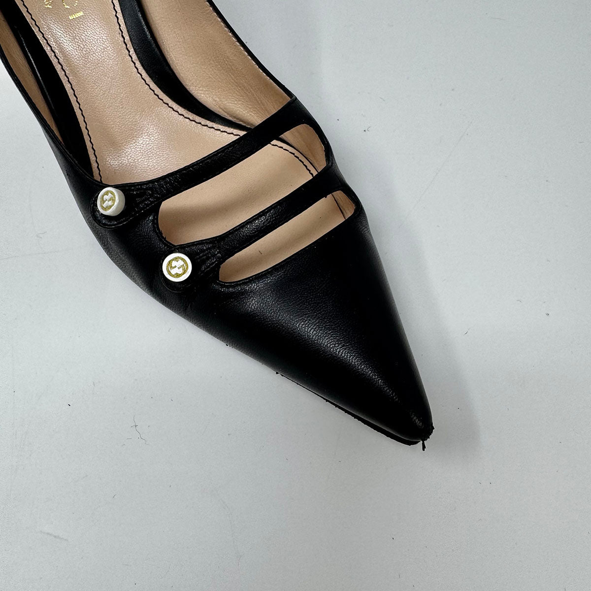 Gucci Aneta Double Strap Pumps