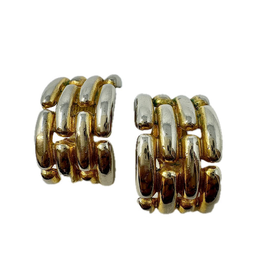 Givenchy Vintage Gold-tone Huggie Clip-on Earrings
