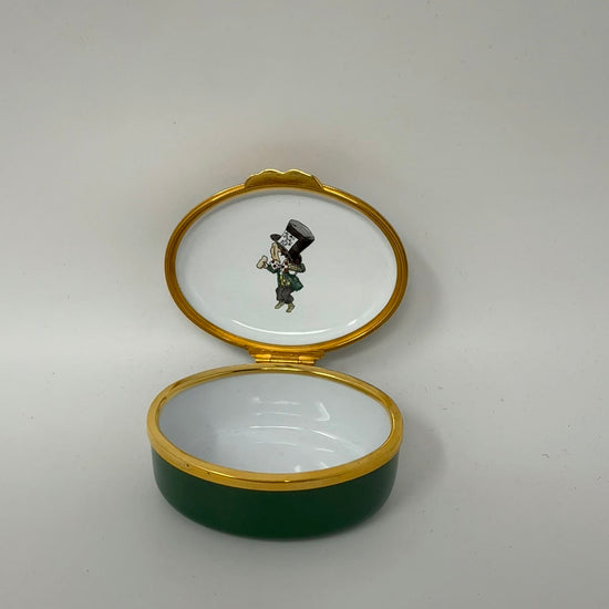 Trinket Box "Alice in Wonderland" Worcestershire Handpainted