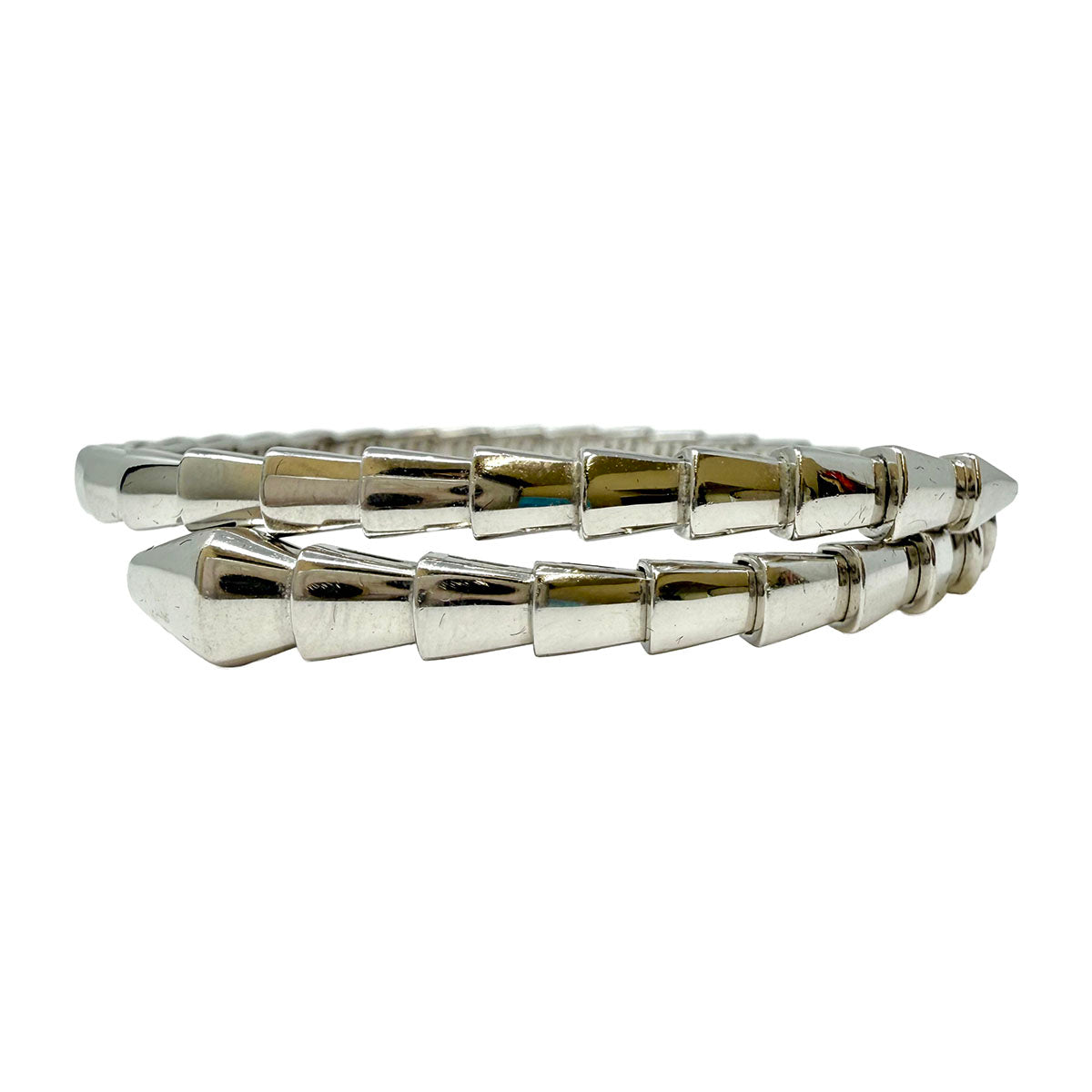 Bulgari 18K White Gold Serpenti Viper Bracelet