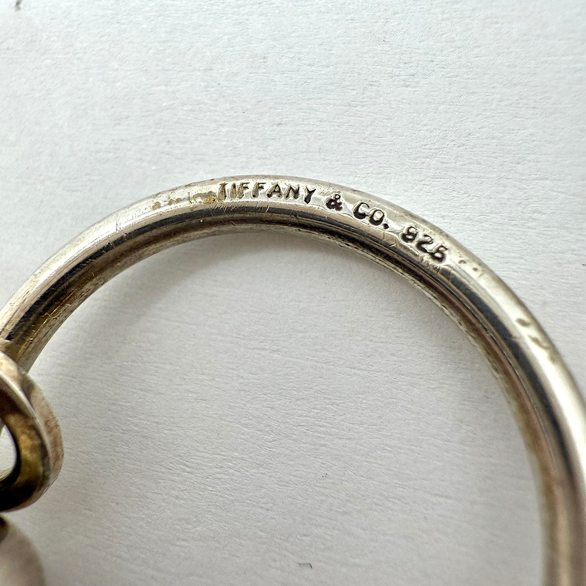 Vintage Sterling Return to Tiffany Bead Key Ring