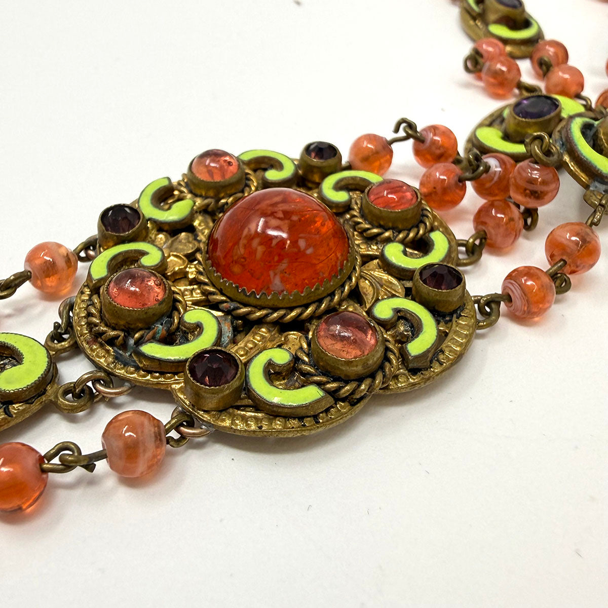 Vintage Czech Glass Necklace