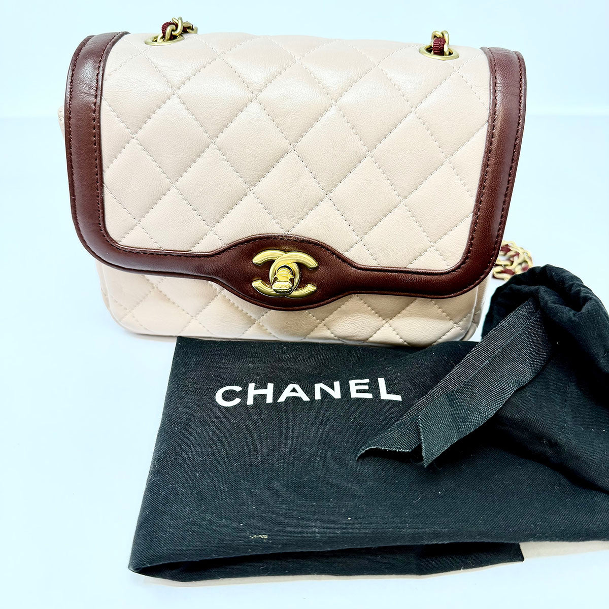 Chanel Mini Two-tone Square Flap Bag
