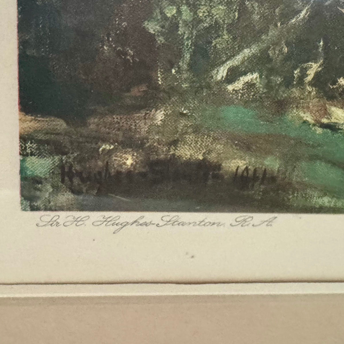 "Morning on Thames" Signed Print 1946