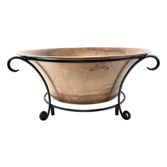 Metal Bowl with Stand
