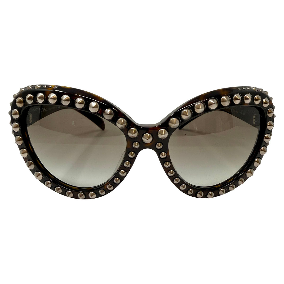 Prada Cat Eye Gradient Studded Sunglasses