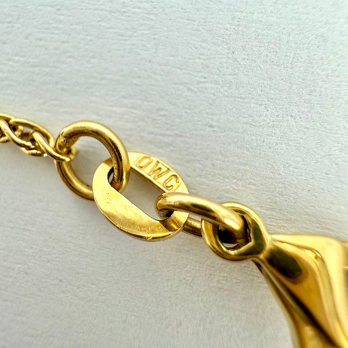 Harco 18K Gold Heart Pendant Diamond Necklace