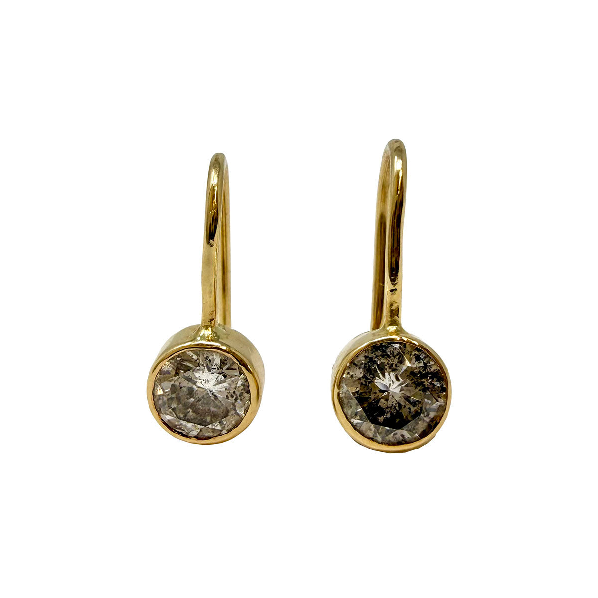 18K Gold Drop Earrings