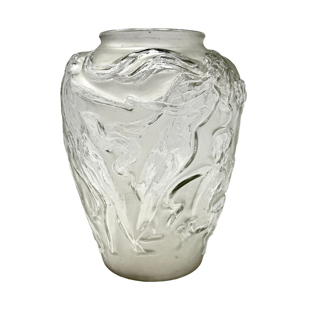 Dancing Nudes and Pan Satin Vase