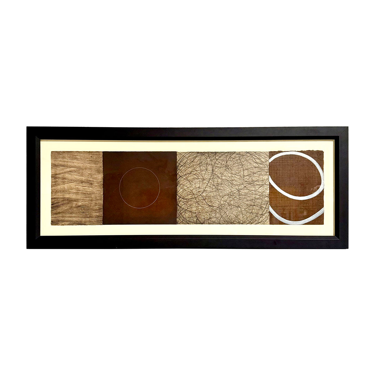 David Shapiro Mixed Media on Paper Painting framed