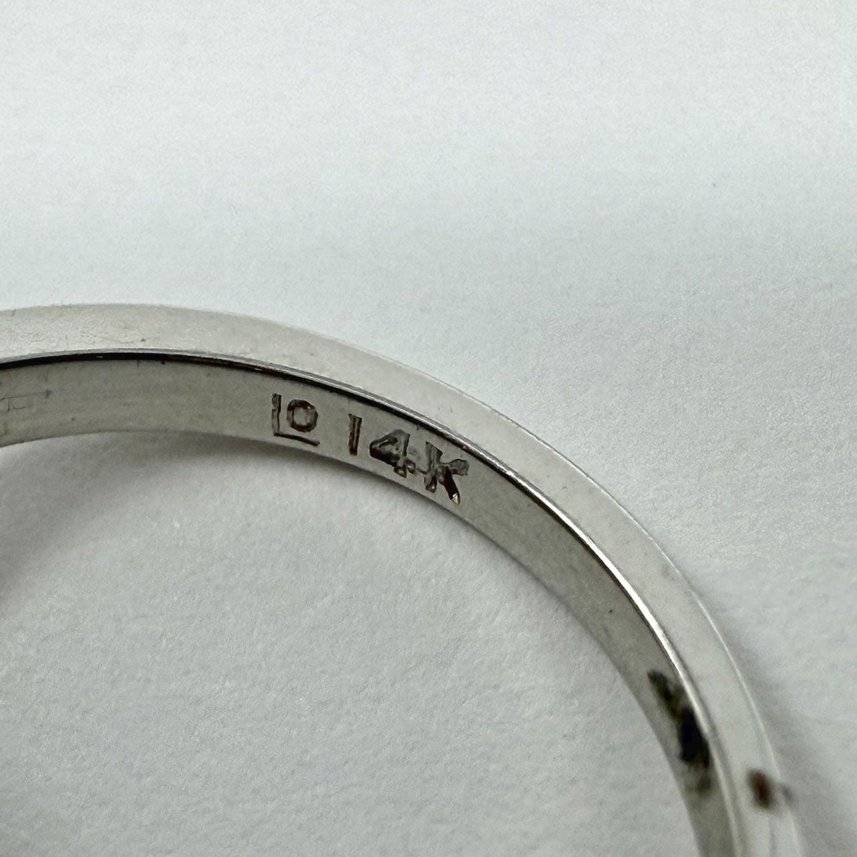 14K White Gold 2 Diamond Cluster Ring