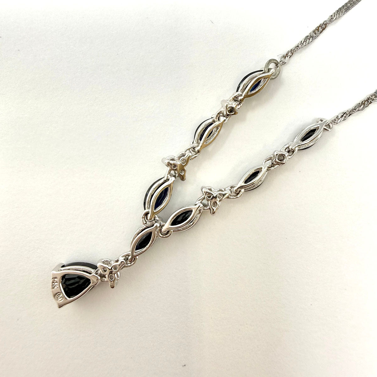 Sapphire and Diamond Necklace