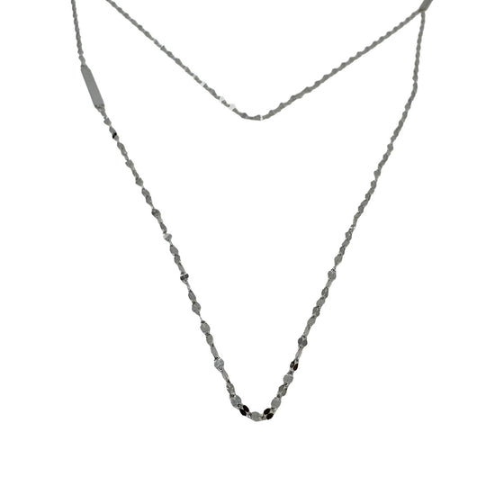 Lana 14K White Gold Layered Necklace