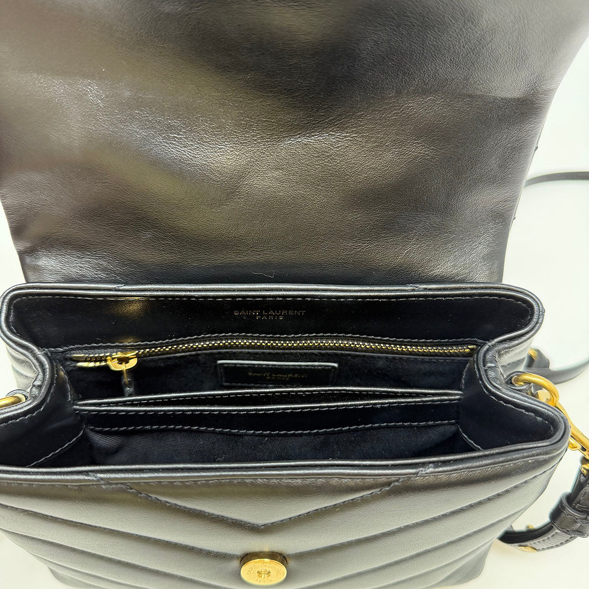Saint Laurent Quilted LouLou Crossbody Bag