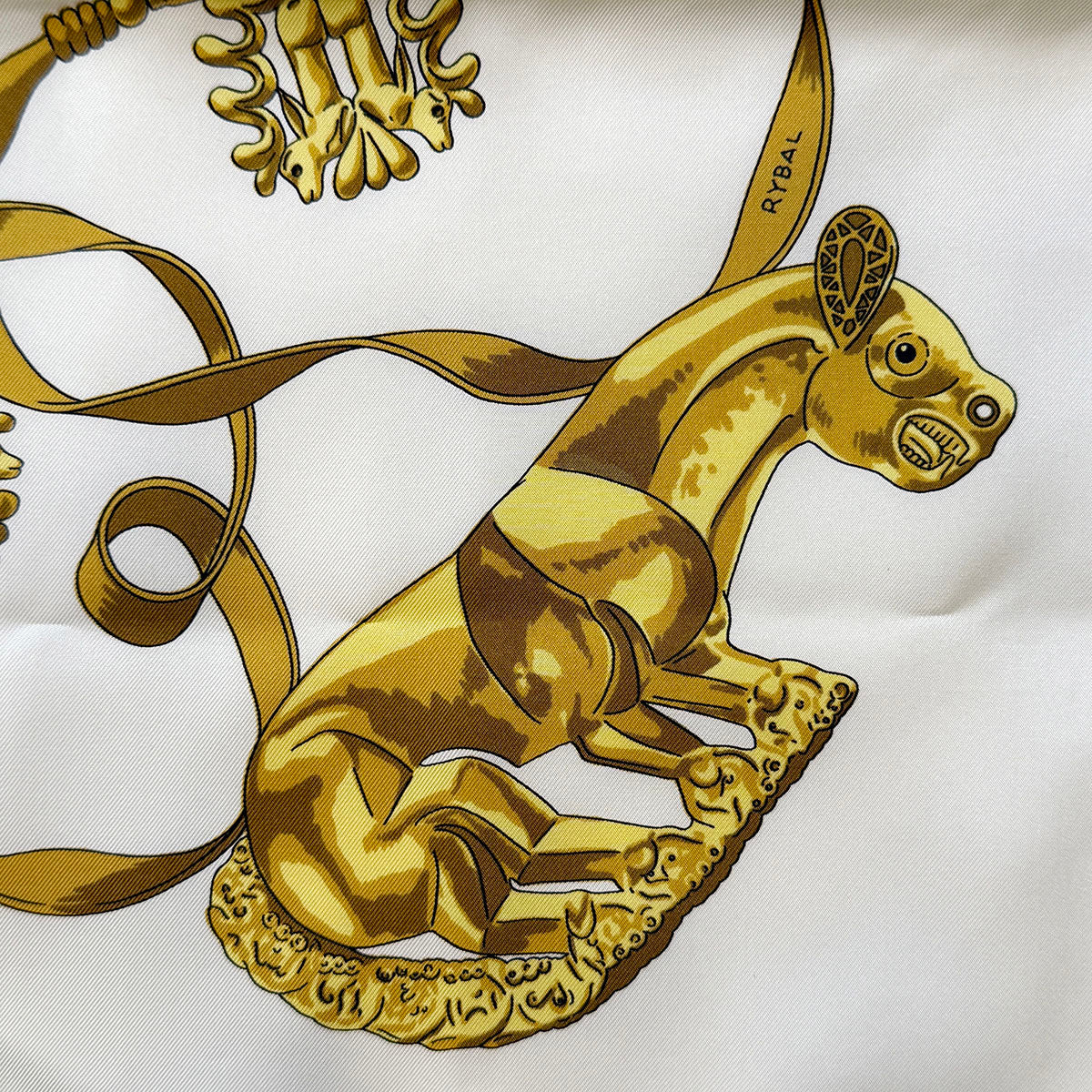 Hermes "Les Cavaliers D'Or"  Scarf