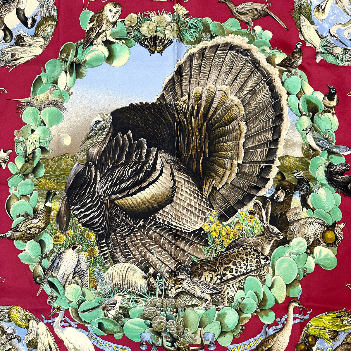 Hermes "Faune et Flore du Texas" Scarf