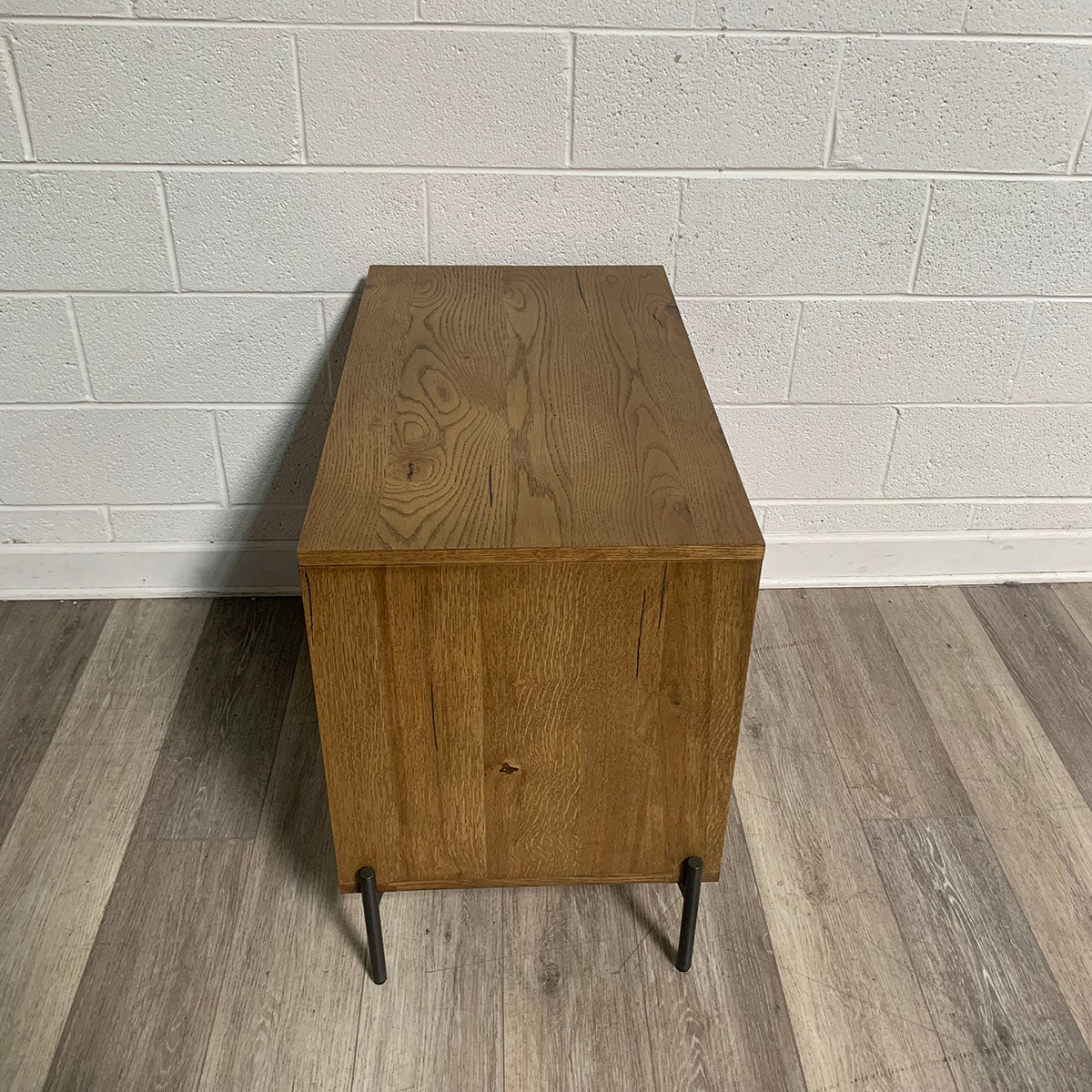Wood Night Stand with 3 Drawers