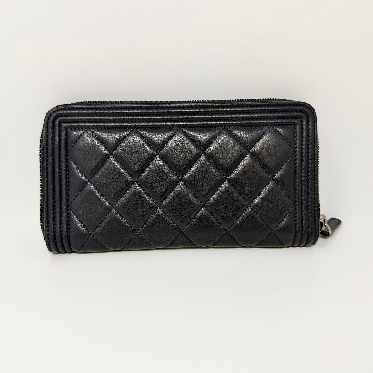 Chanel Boy Zip Around Wallet